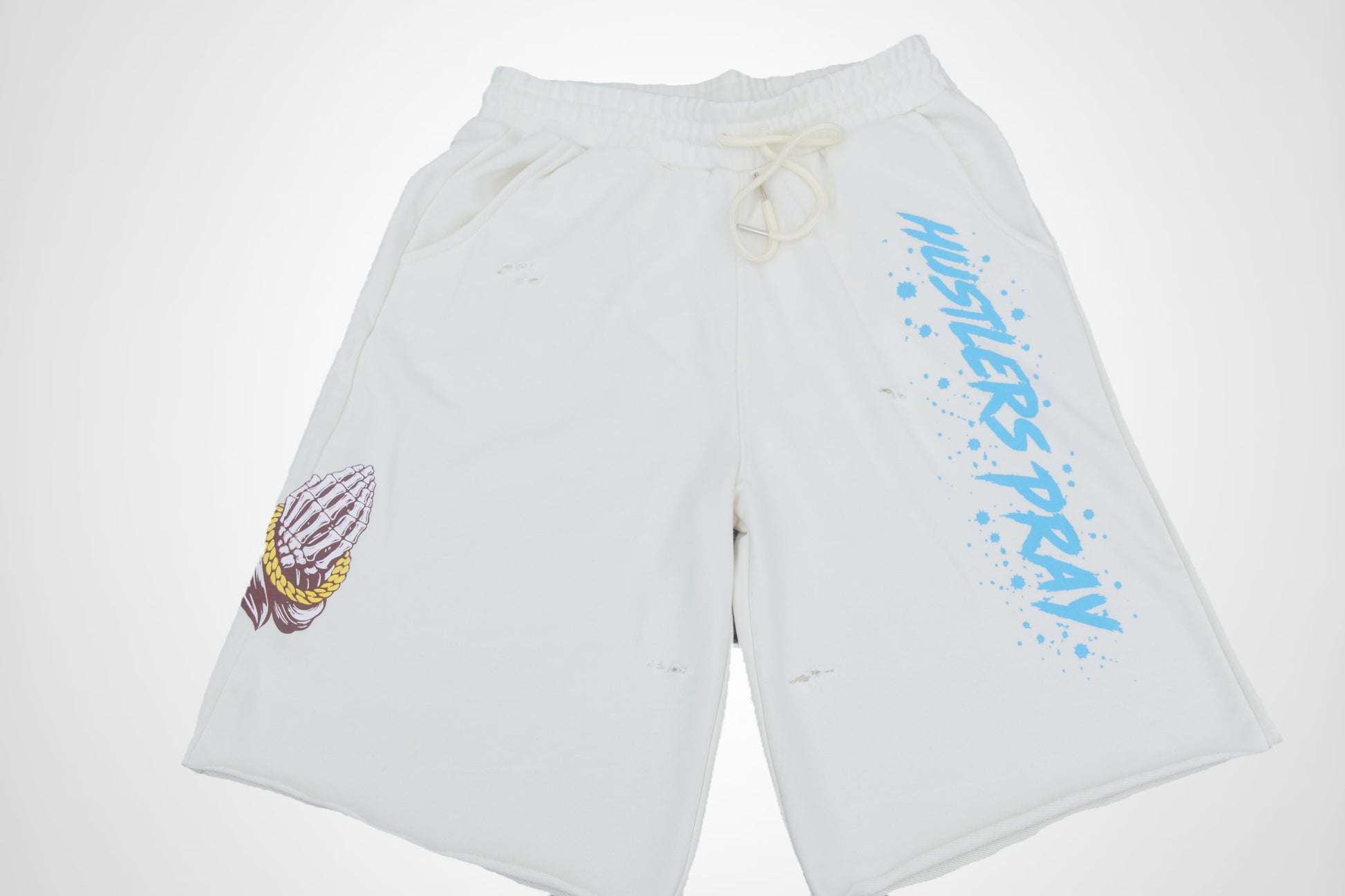 Hustlers Pray Graphic Heavyweight Shorts