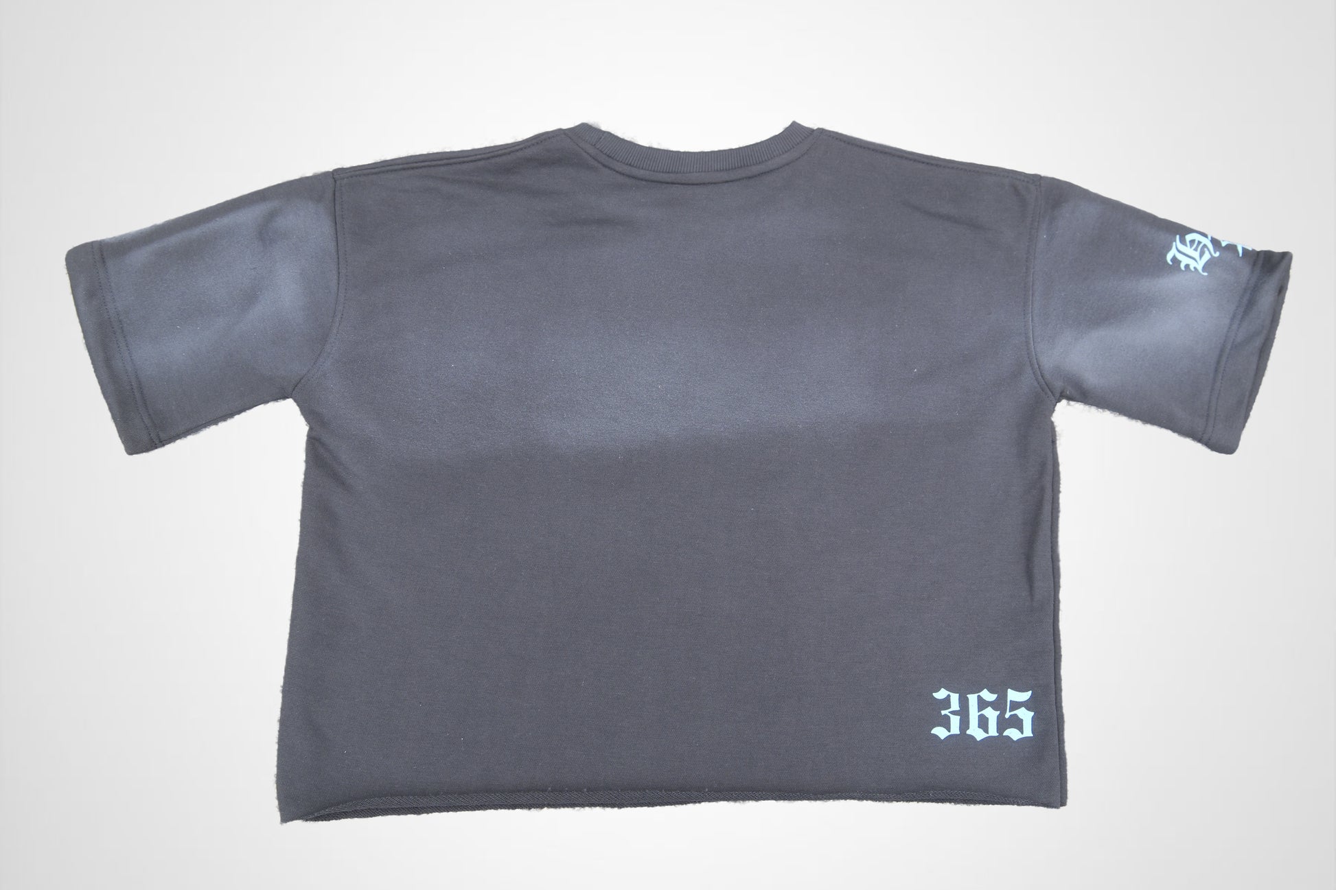 Hustlers Pray  "Raw Edge" Distressed Heavyweight Crop Tee