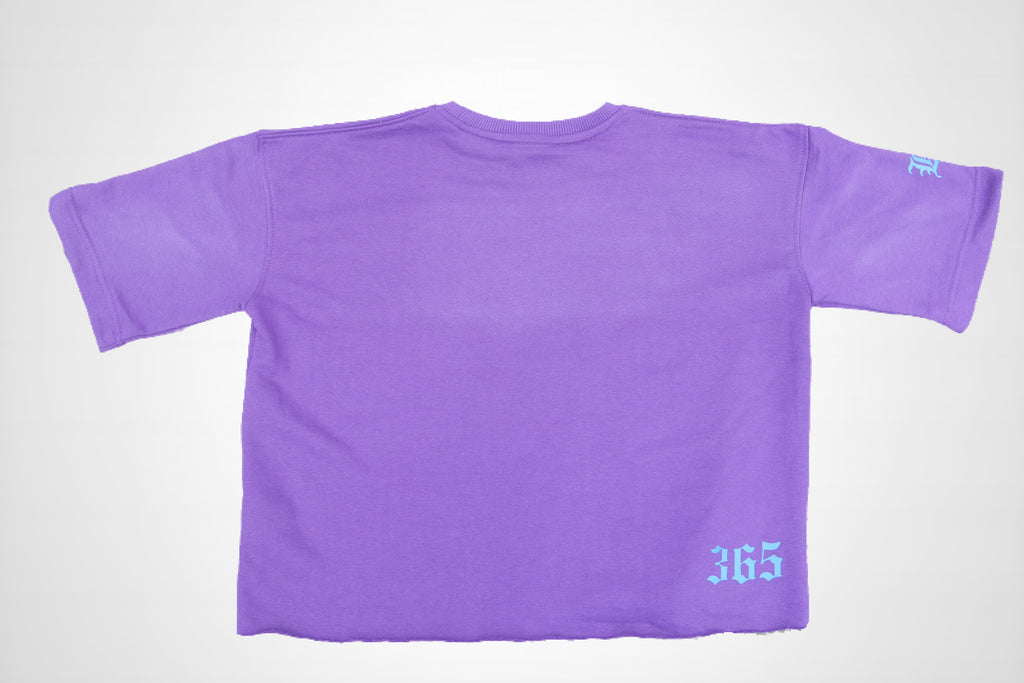 Hustlers Pray  "Raw Edge" Distressed Heavyweight Crop Tee